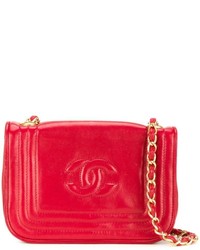 Женская красная кожаная сумка от Chanel