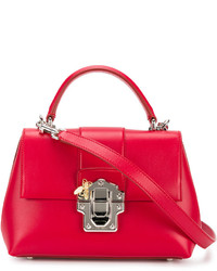 Женская красная кожаная сумка от Dolce & Gabbana