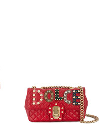 Женская красная кожаная сумка от Dolce & Gabbana