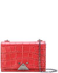 Женская красная кожаная сумка от Emporio Armani
