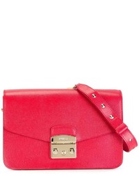 Женская красная кожаная сумка от Furla