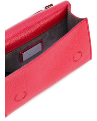 Женская красная кожаная сумка от Philipp Plein