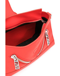 Женская красная кожаная сумка от Kenzo