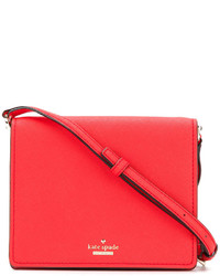 Женская красная кожаная сумка от Kate Spade