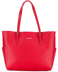 Женская красная кожаная сумка от Lancaster