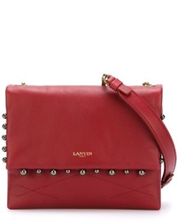 Женская красная кожаная сумка от Lanvin