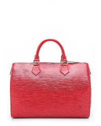 Женская красная кожаная сумка от Louis Vuitton