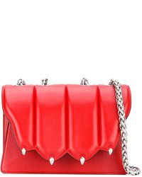Женская красная кожаная сумка от Marco De Vincenzo