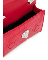 Женская красная кожаная сумка от Versus