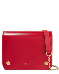 Женская красная кожаная сумка от Mulberry