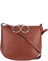 Женская красная кожаная сумка от Nina Ricci