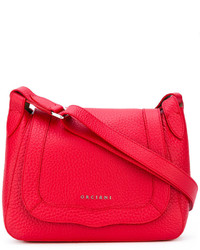Женская красная кожаная сумка от Orciani