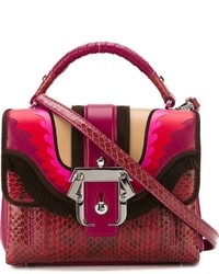 Женская красная кожаная сумка от Paula Cademartori