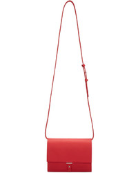 Женская красная кожаная сумка от Pb 0110