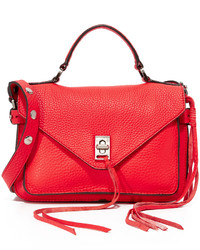 Женская красная кожаная сумка от Rebecca Minkoff