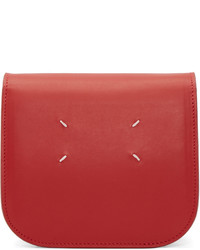 Женская красная кожаная сумка от Maison Margiela
