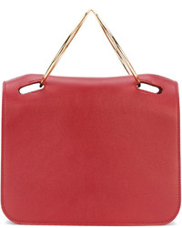 Женская красная кожаная сумка от Roksanda