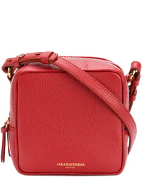 Женская красная кожаная сумка от Sara Battaglia