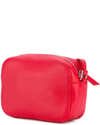 Женская красная кожаная сумка от Alexander McQueen