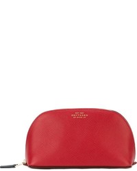 Женская красная кожаная сумка от Smythson