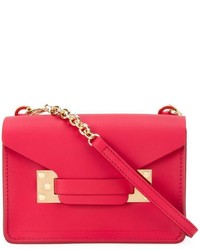 Женская красная кожаная сумка от Sophie Hulme