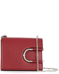 Женская красная кожаная сумка от Thierry Mugler
