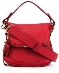 Женская красная кожаная сумка от Tom Ford