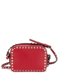 Женская красная кожаная сумка от Valentino