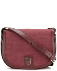 Женская красная кожаная сумка от Vanessa Seward