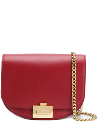 Женская красная кожаная сумка от Victoria Beckham