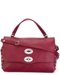 Женская красная кожаная сумка от Zanellato