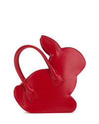Красная кожаная сумочка от Comme Des Garçons Girl