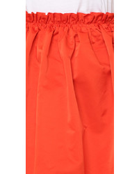 Красная короткая юбка-солнце от MCQ
