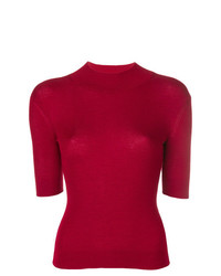Женская красная кофта с коротким рукавом от RED Valentino