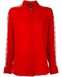 Красная кружевная блузка от The Kooples