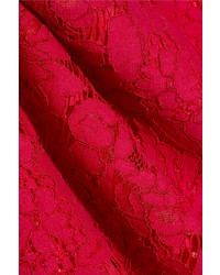Красная кружевная блузка от Diane von Furstenberg