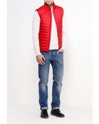 Мужская красная куртка без рукавов от Baon