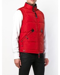 Мужская красная куртка без рукавов от Parajumpers