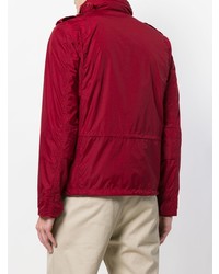 Мужская красная куртка в стиле милитари от Aspesi