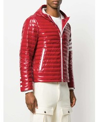Мужская красная куртка-пуховик от Thom Browne
