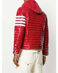 Мужская красная куртка-пуховик от Thom Browne