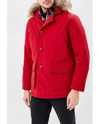 Мужская красная куртка-пуховик от Aarhon