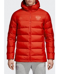 Мужская красная куртка-пуховик от adidas