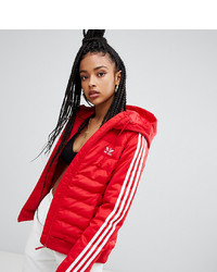 Женская красная куртка-пуховик от adidas Originals