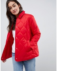 Женская красная куртка-пуховик от ASOS DESIGN