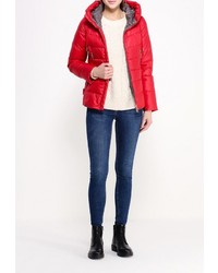 Женская красная куртка-пуховик от Clasna