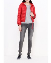 Женская красная куртка-пуховик от Clasna
