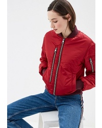 Женская красная куртка-пуховик от Conso Wear