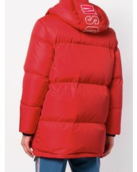 Мужская красная куртка-пуховик от MSGM