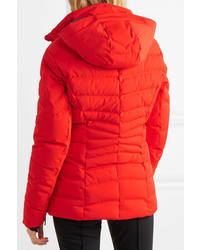Женская красная куртка-пуховик от Kjus